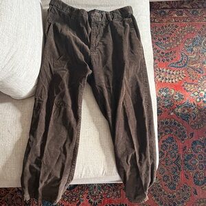 Men's Brown Corduroy Pants